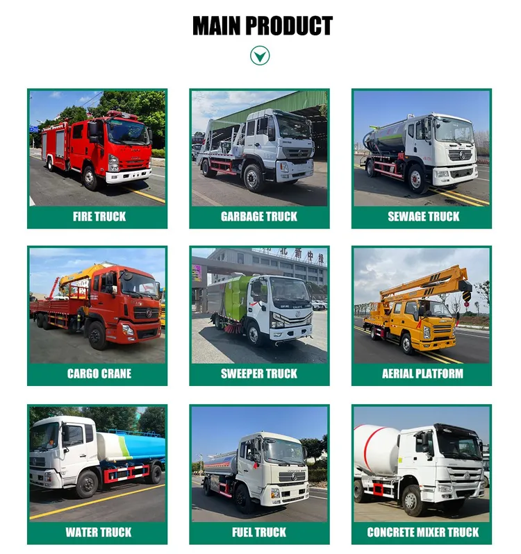 Multiple special vehicle types available from Suizhou manufacturers
